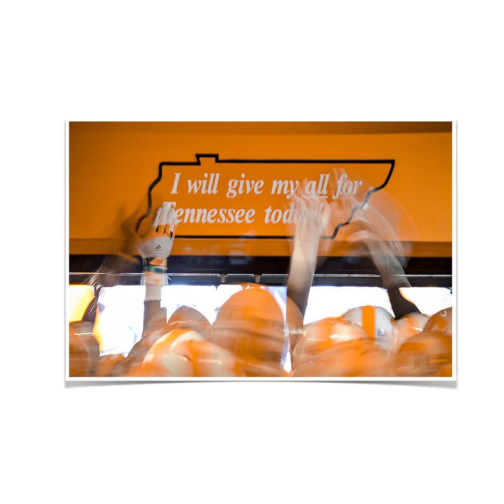 Tennessee Volunteers - Give My All - College Wall Art #Canvas