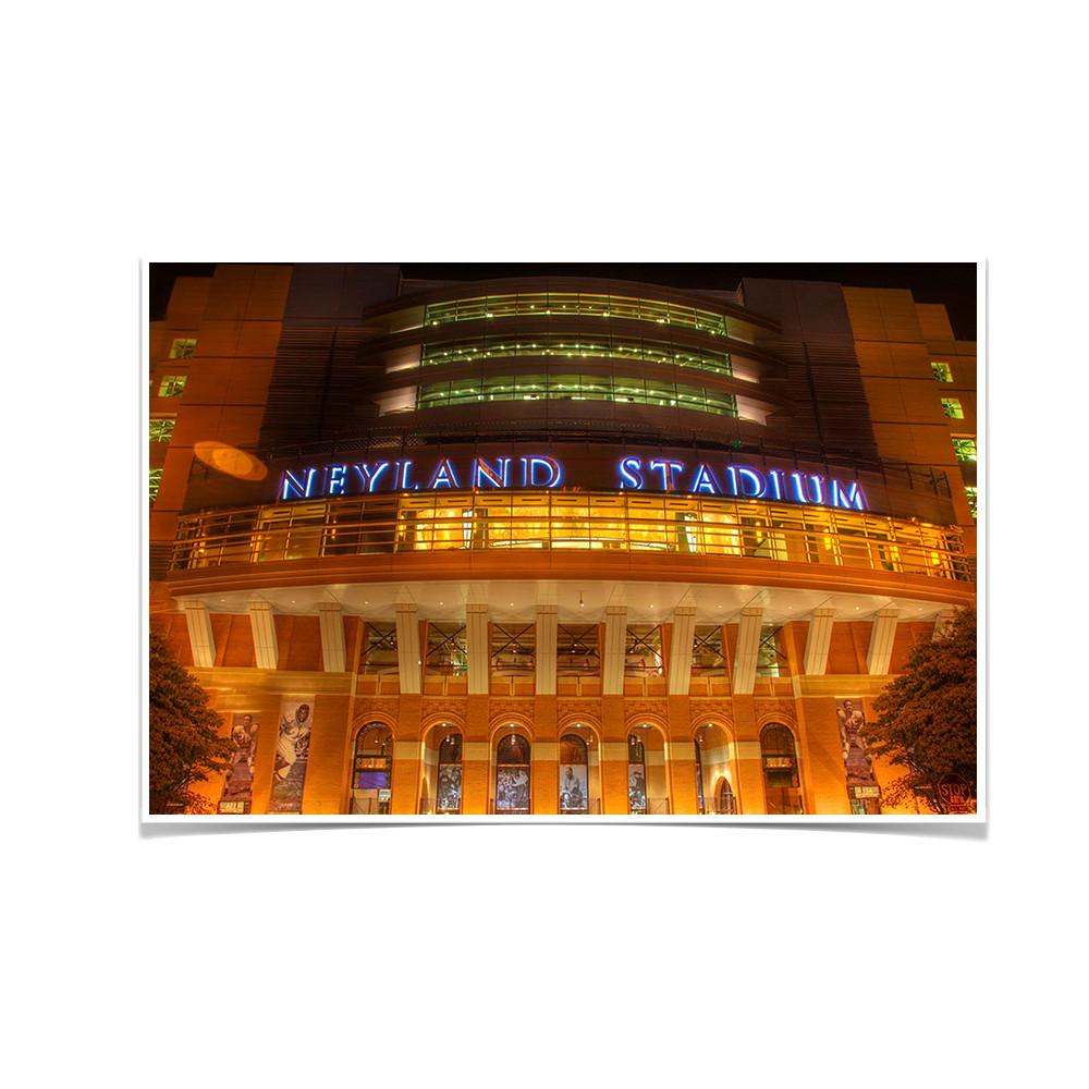 Tennessee Volunteers - Neon Neyland - College Wall Art #Canvas