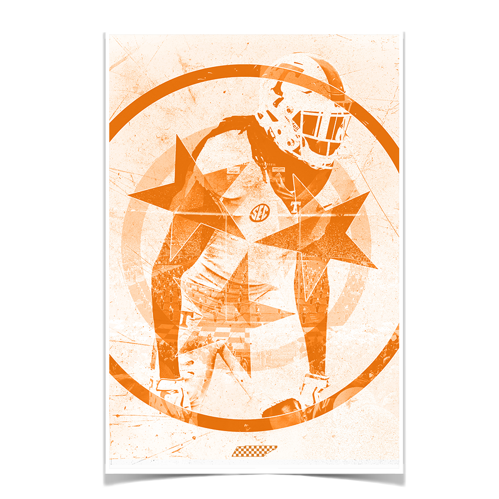 Tennessee Volunteers - Tri Star TN - College Wall Art #Canvas