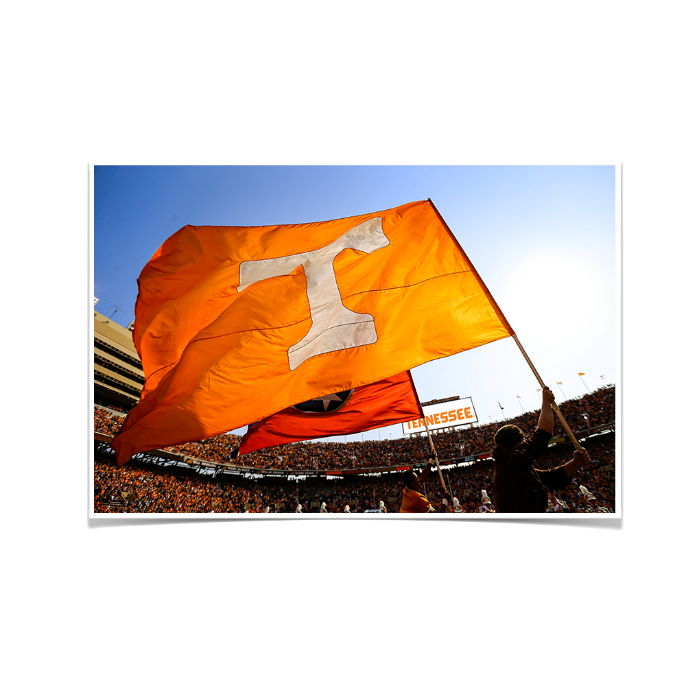 Tennessee Volunteers - T Flags - College Wall Art #Canvas