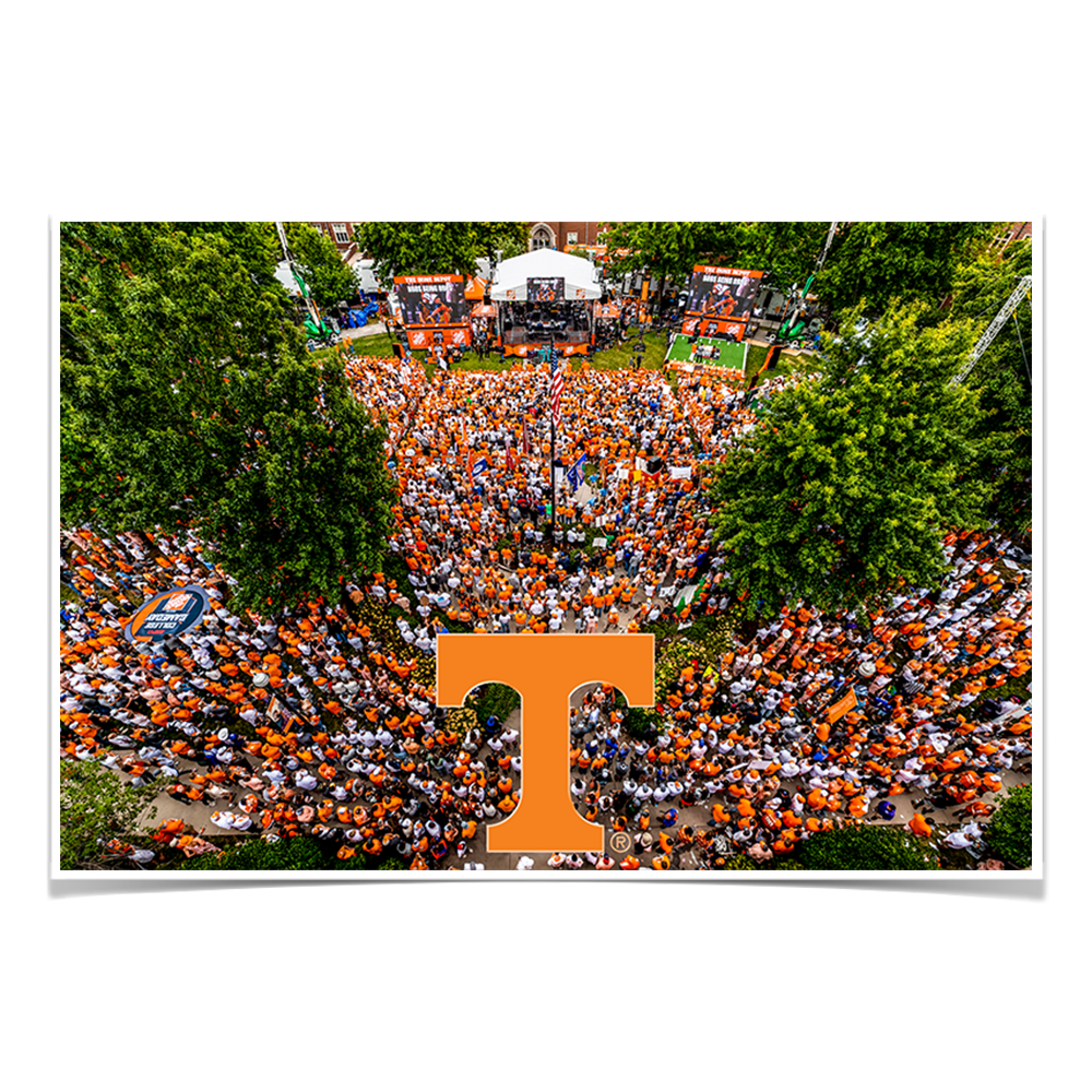 Tennessee Volunteers - Game Day Aerial - College Wall Art #Canvas