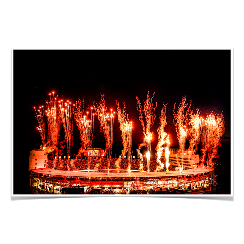 Tennessee Volunteers - Lighting up Neyland Stadium - College Wall Art #Canvas