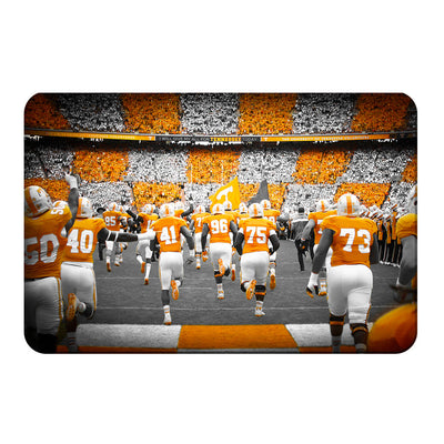 Tennessee Volunteers - Running Onto the Checkerboard Field - College Wall Art #PVC