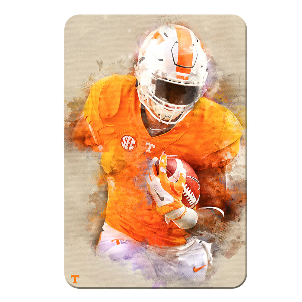 Tennessee Volunteers - Run Watercolor - College Wall Art #Canvas