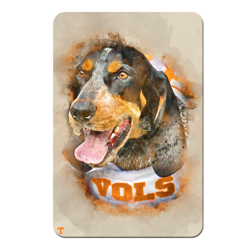 Tennessee Volunteers - Smokey Watercolor - College Wall Art #Canvas