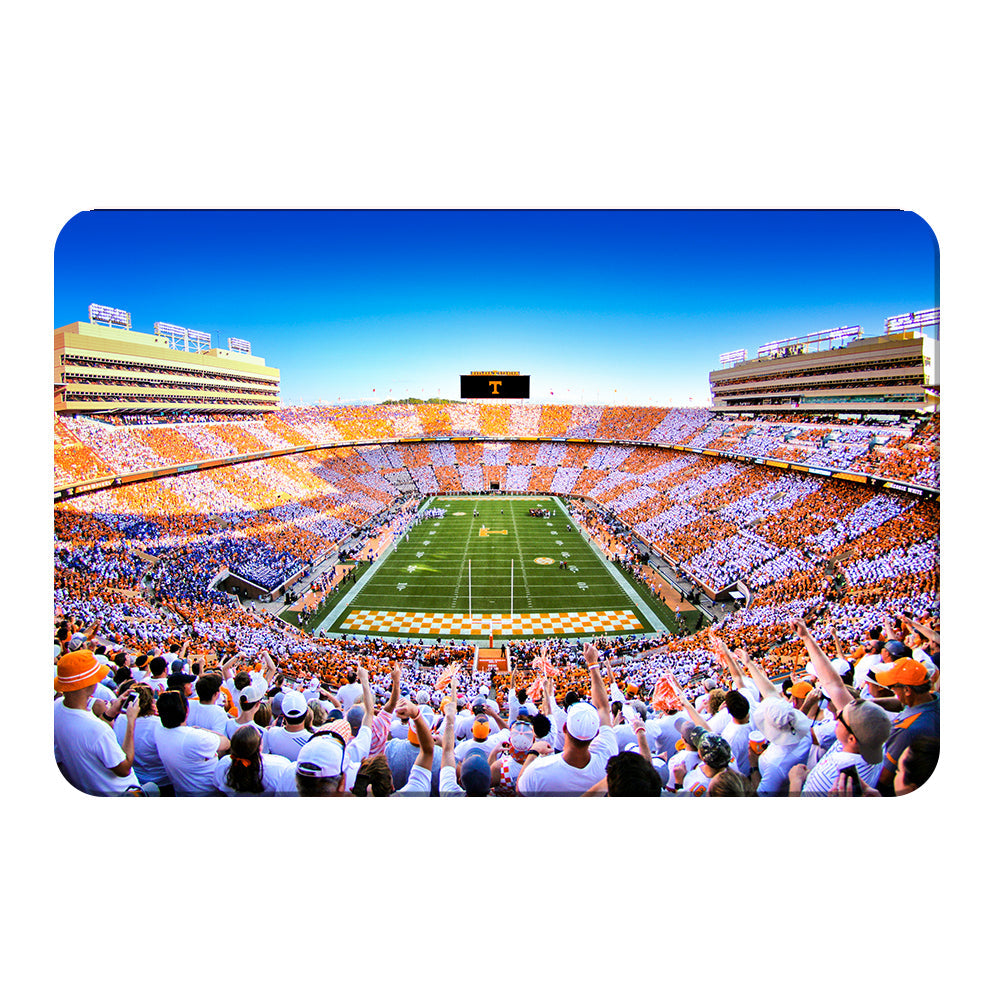 Tennessee Volunteers - Reverse Checkerboard End Zone - College Wall Art #Canvas