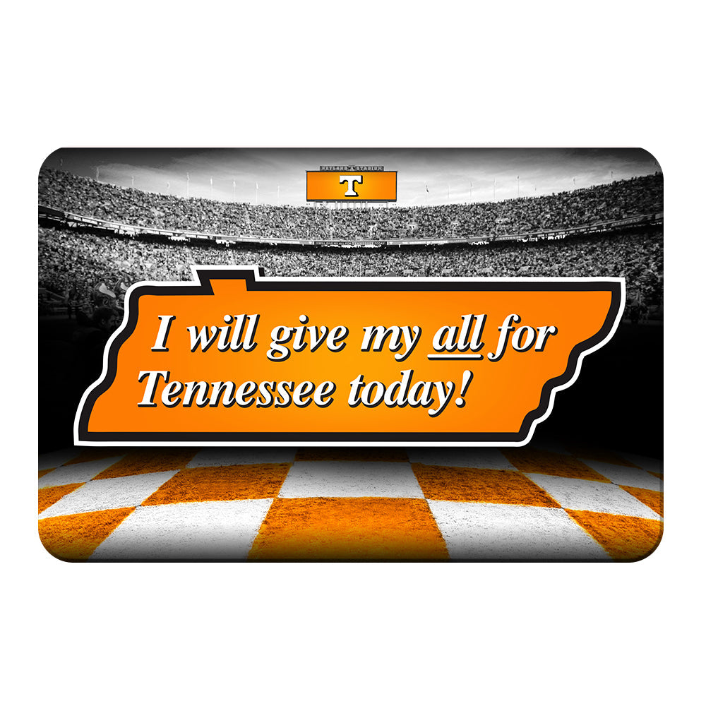 Tennessee Volunteers - Give My All For TN - College Wall Art #Canvas