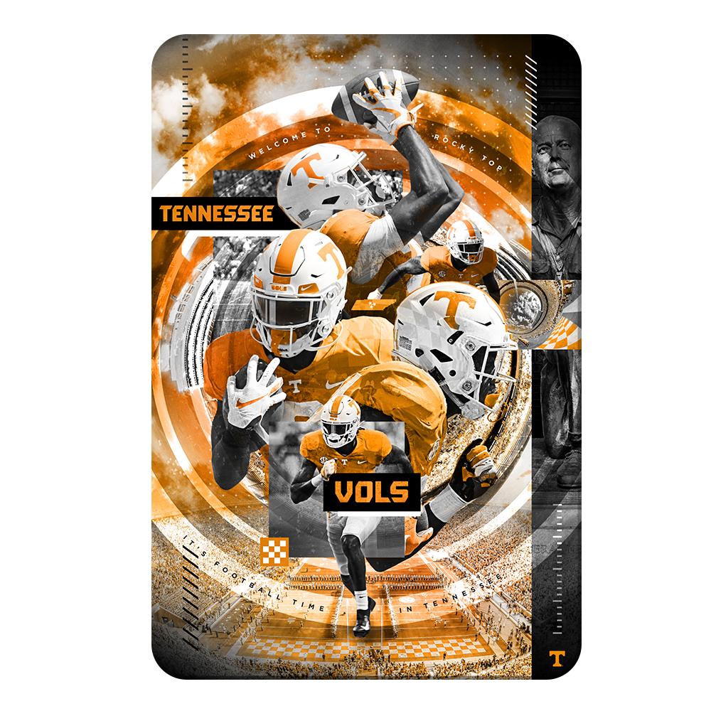  Tennessee Volunteers - Football Time - College Wall Art #Canvas