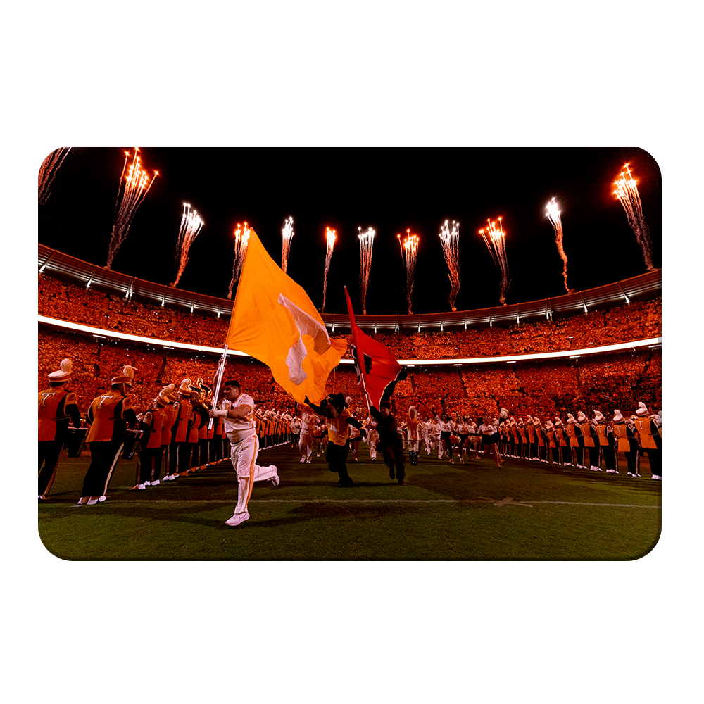 Tennessee Volunteers - Running through the T Light Up Checkerboard Neyland - College Wall Art #Canvas