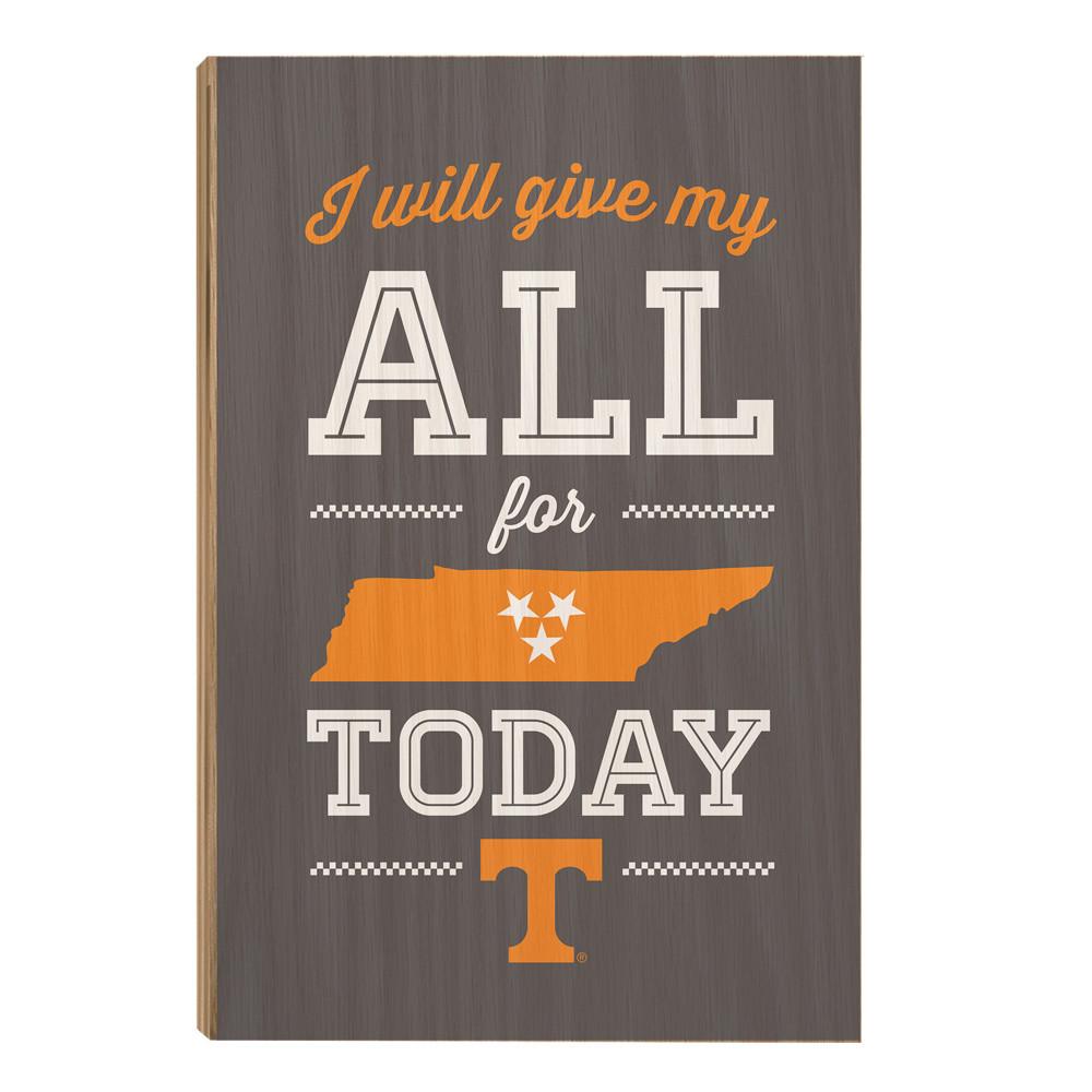 Tennessee Volunteers - I Will Give My All - College Wall Art #Canvas