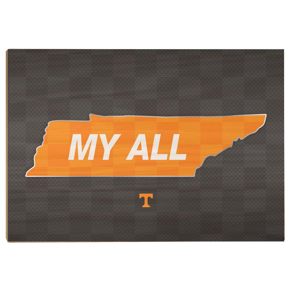 Tennessee Volunteers - My All - College Wall Art #Canvas