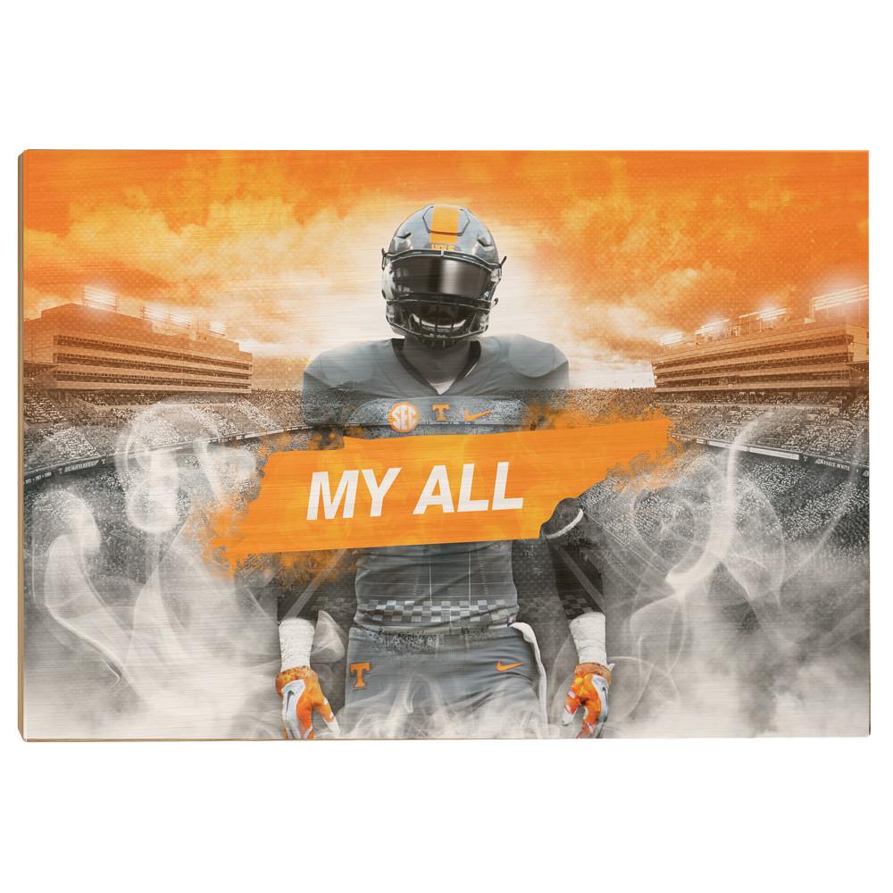 Tennessee Volunteers - Smokey Gray My All - College Wall Art #Canvas
