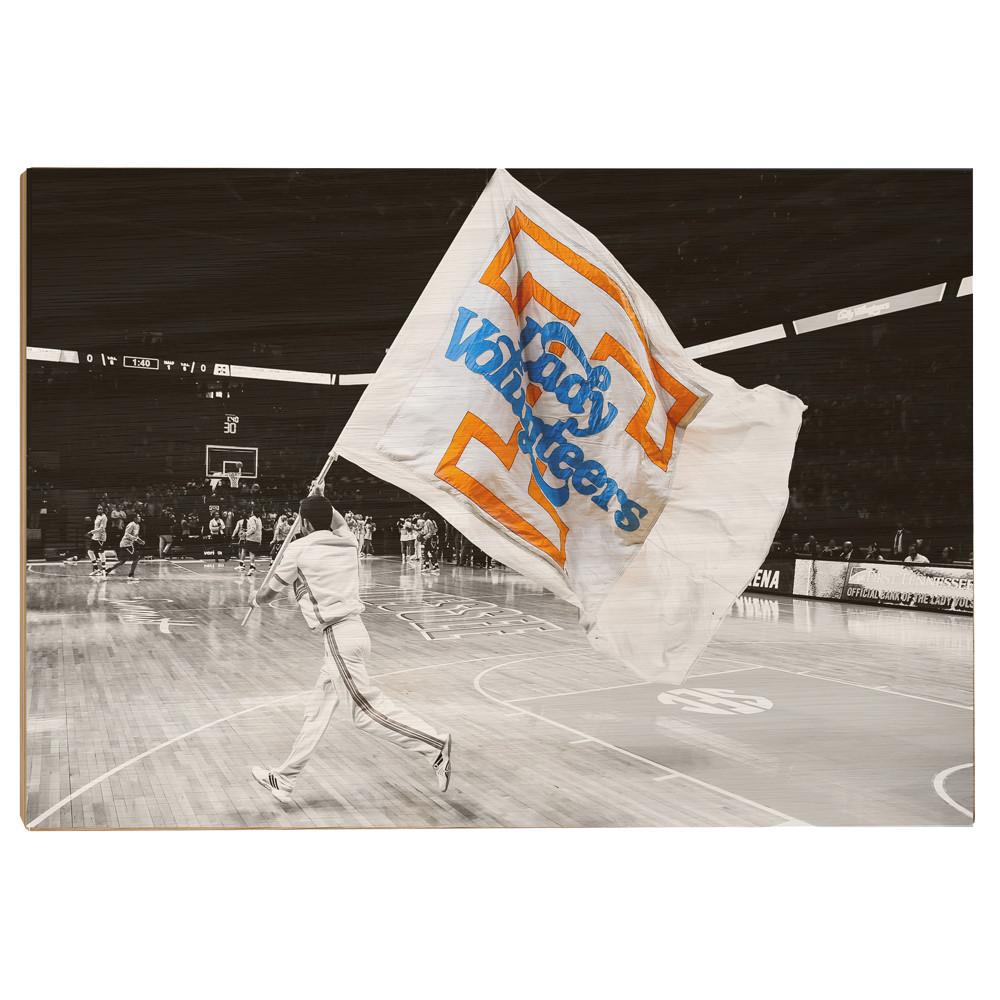 Tennessee Volunteers - Lady V-O-L-U-N-T-E-E-R - College Wall Art #Canvas