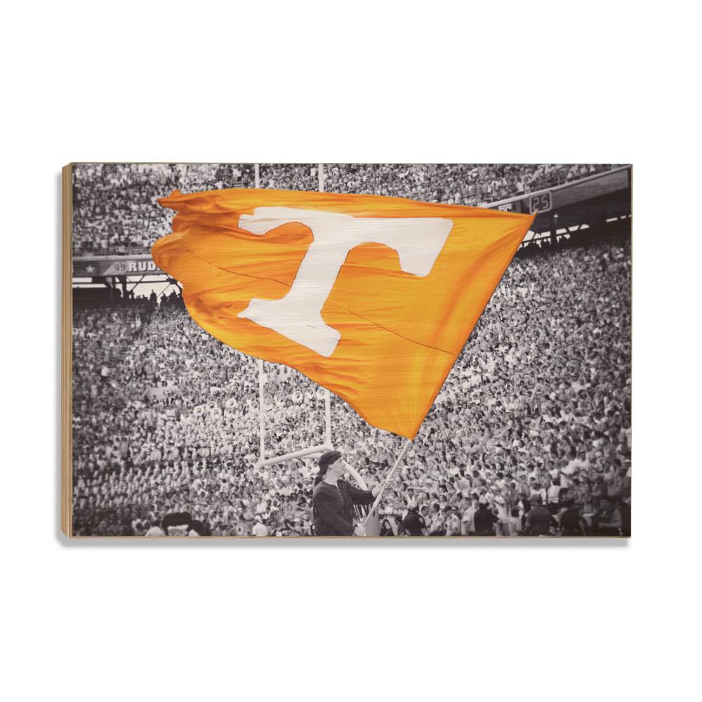 Tennessee Volunteers - Smokey Flag - College Wall Art #Canvas