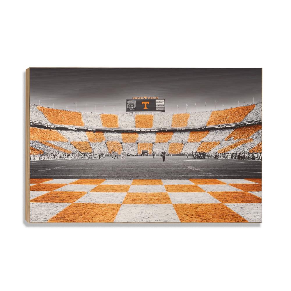Tennessee Volunteers - Reverse Checkerboard - College Wall Art #Canvas