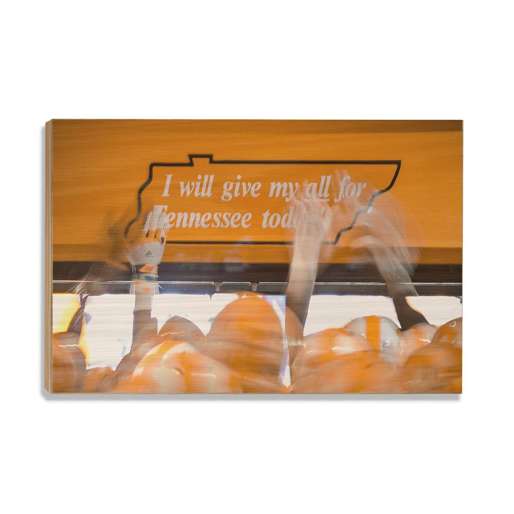 Tennessee Volunteers - Give My All - College Wall Art #Canvas