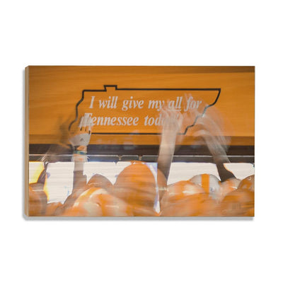 Tennessee Volunteers - Give My All - College Wall Art #Wood