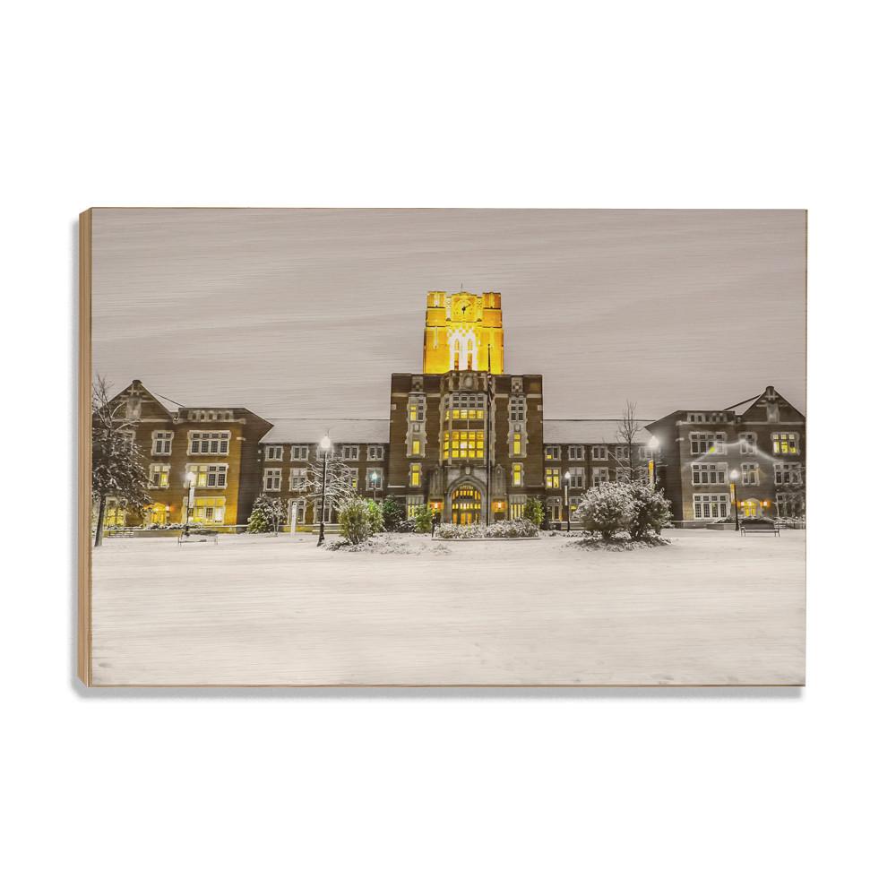 Tennessee Volunteers - Ayres Hall Winter Day - College Wall Art #Canvas