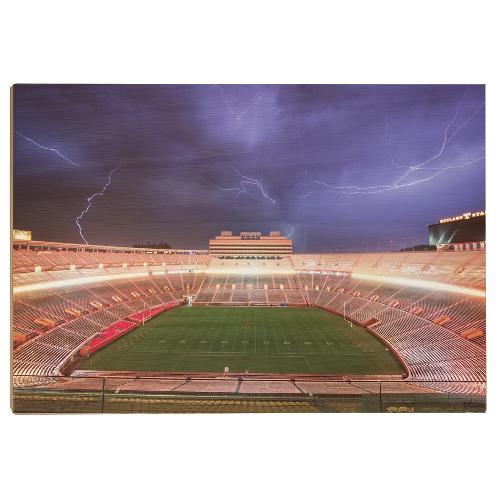 Tennessee Volunteers - Lightning Over Neyland - College Wall Art #Canvas