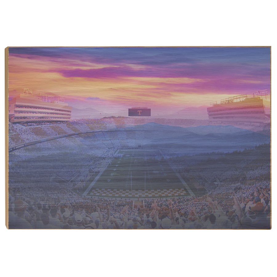 Tennessee Volunteers - Tennessee Mountain Sunset - College Wall Art #Canvas