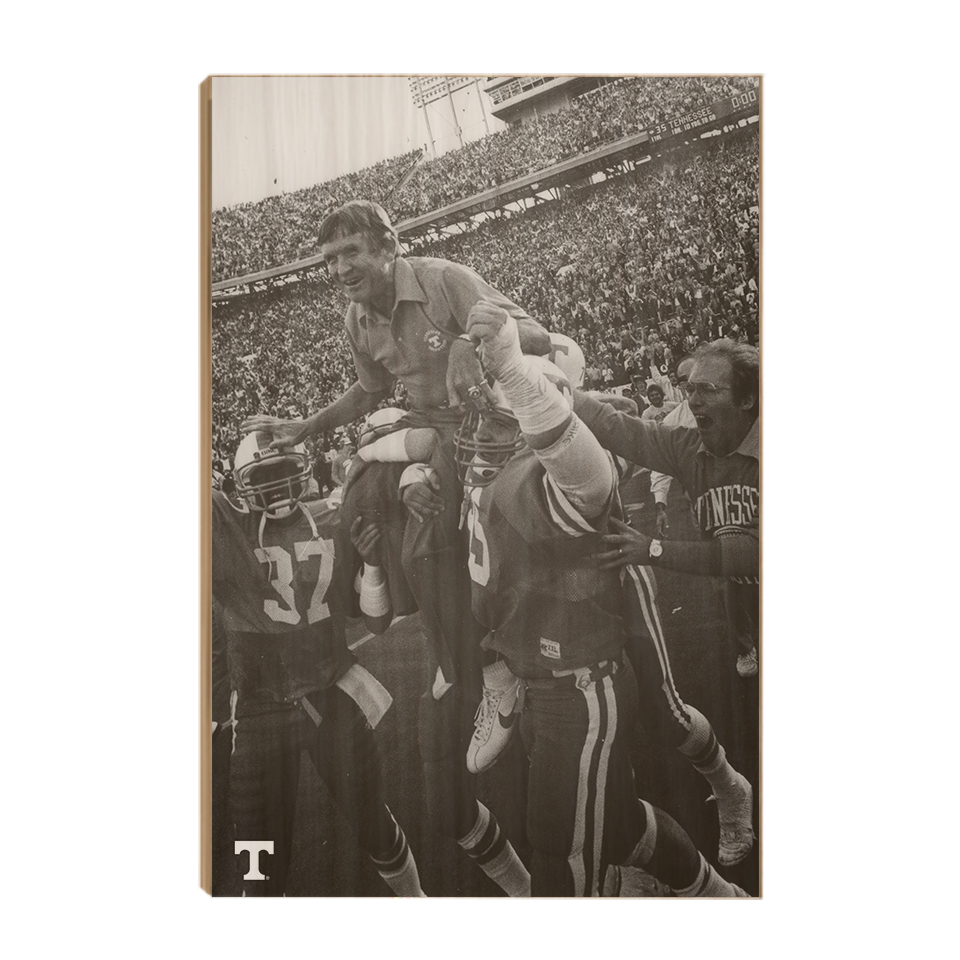 Tennessee Volunteers - Vintage Johnny Majors - College Wall Art 