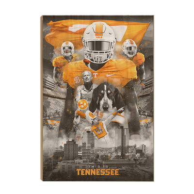 Tennessee Volunteers - This is Tennessee - College Wall Art #Wood