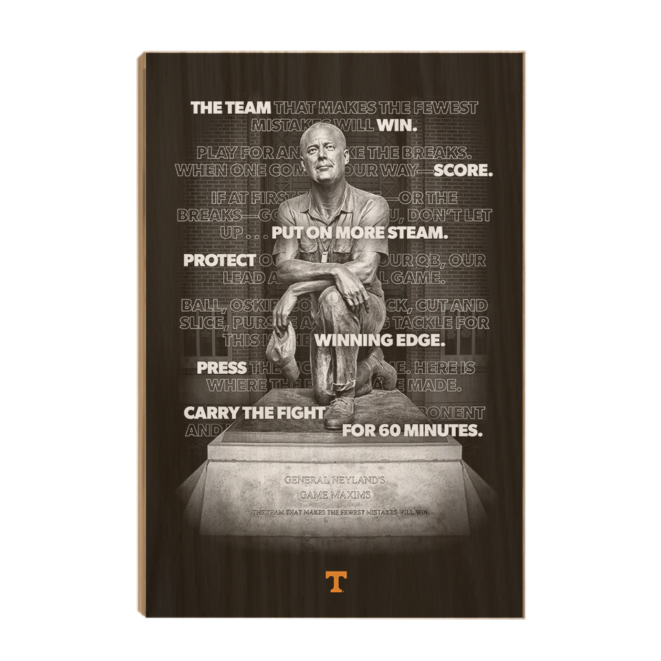  Tennessee Volunteers - Game Maxims - College Wall Art #Canvas