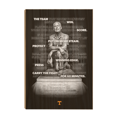 Tennessee Volunteers - Game Maxims - College Wall Art #Wood
