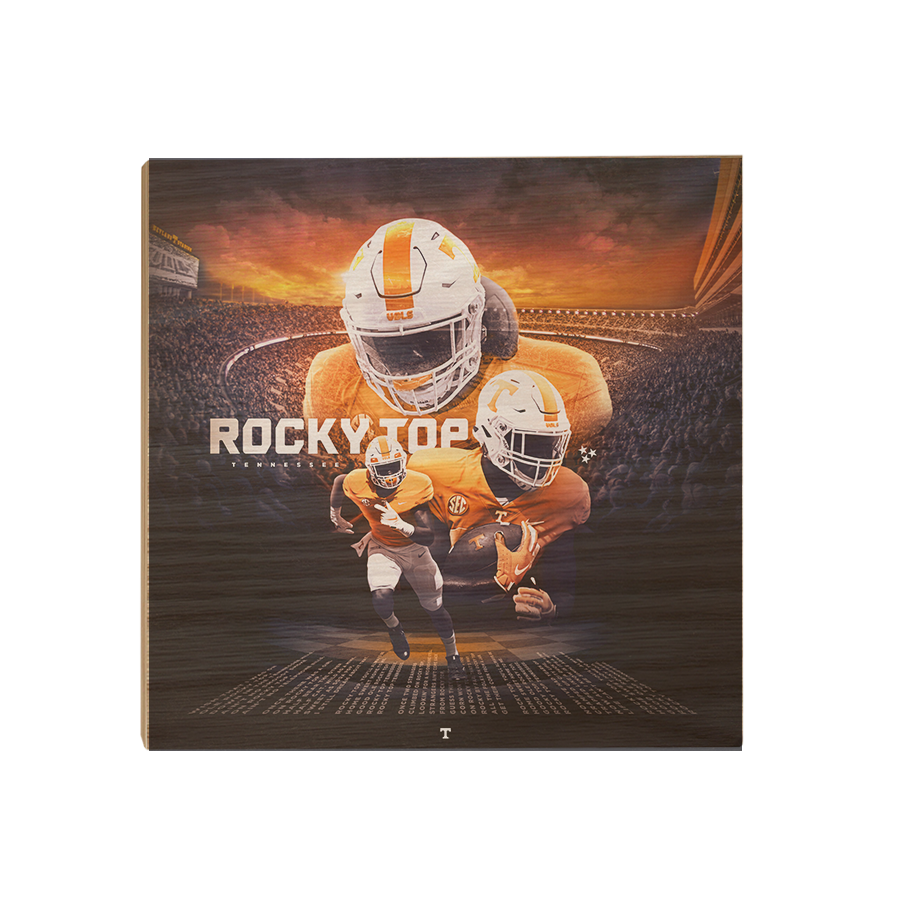 Tennessee Volunteers - Rocky Top Sunset - College Wall Art #Canvas