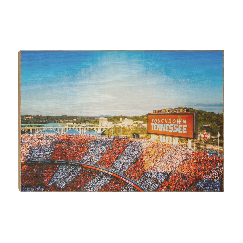 Tennessee Volunteers - Touchdown Tennessee Retro - College Wall  Art #Canvas