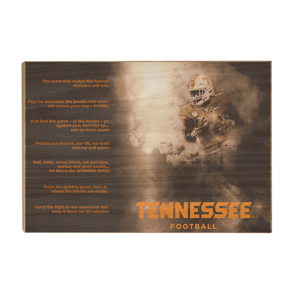 Tennessee Volunteers - Tennessee Football Game Maxims - College Wall Art #Canvas