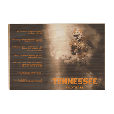 Tennessee Volunteers - Tennessee Football Game Maxims - College Wall Art #Wood