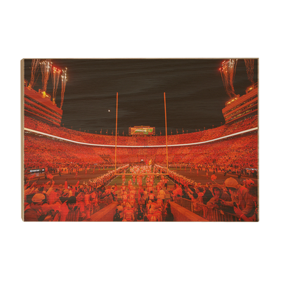 Tennessee Volunteers - Tennessee Through the T under the LED - College Wall Art #Wood