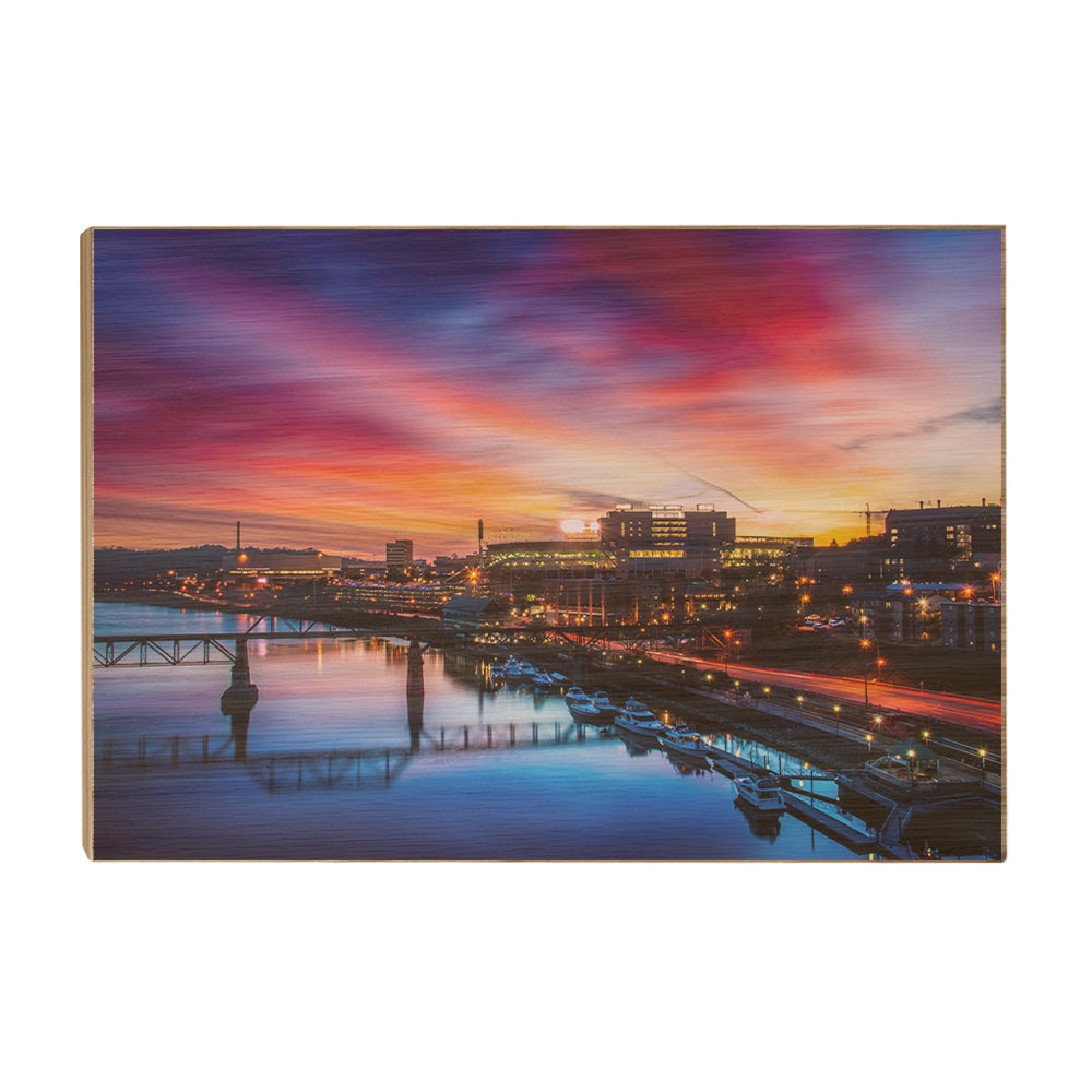 Tennessee Volunteers - Tennessee River Sunset - College Wall Art #Canvas
