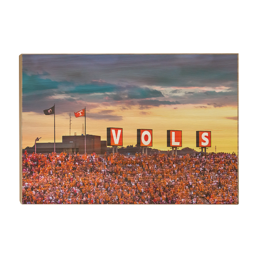 Tennessee Volunteers -Tennessee Vols Sunset - College Wall Art #Canvas