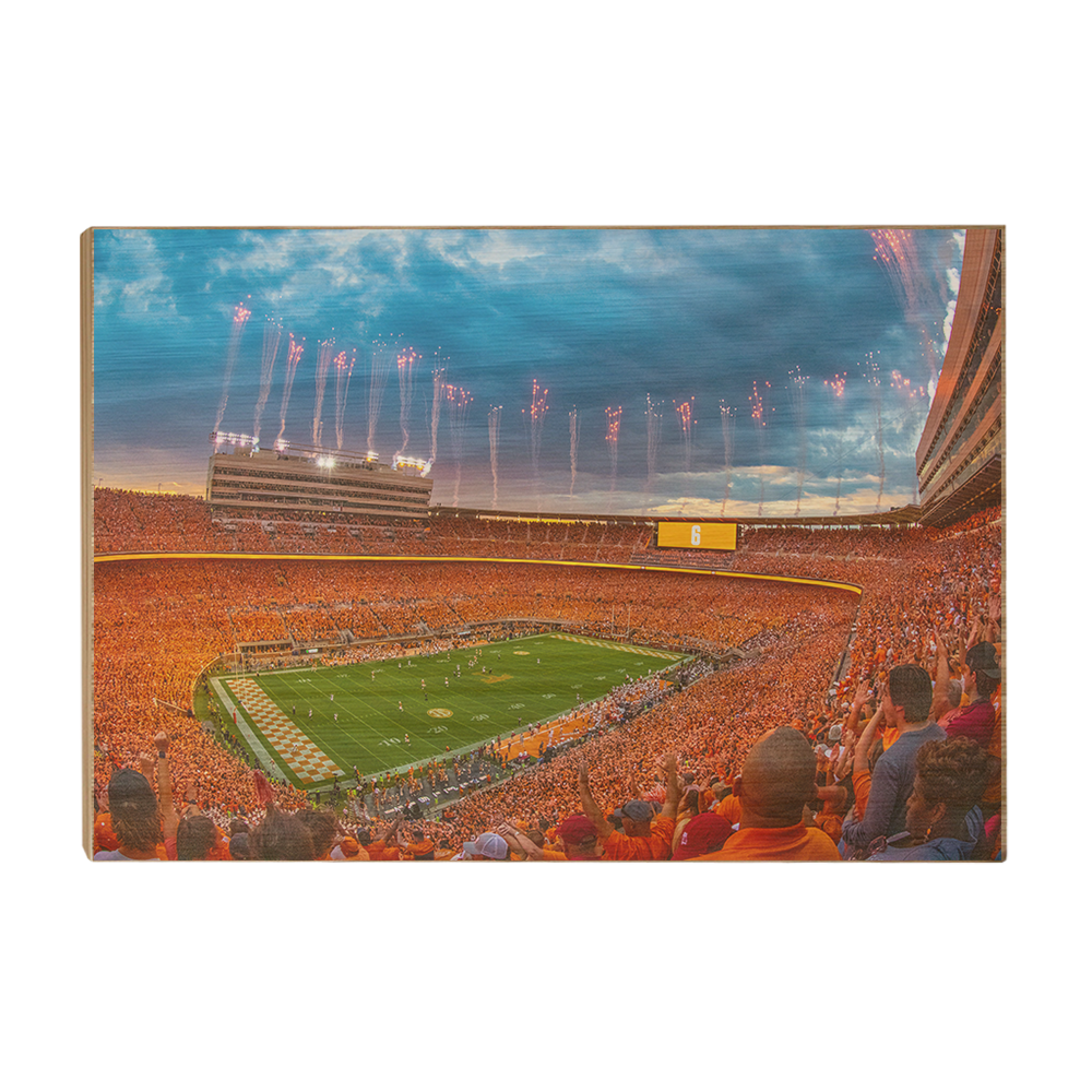 Tennessee Volunteers -Give Him 6 Sunset - College Wall Art #Canvas