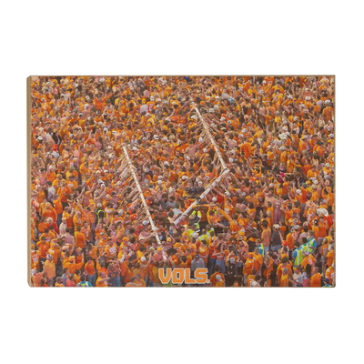 Tennessee Volunteers - The Goal Post is Down - College Wall Art #Wood