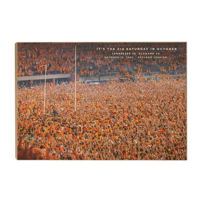 Tennessee Volunteers - It's the 3rd Saturday in October Storm the Field - College Wall Art #Wood