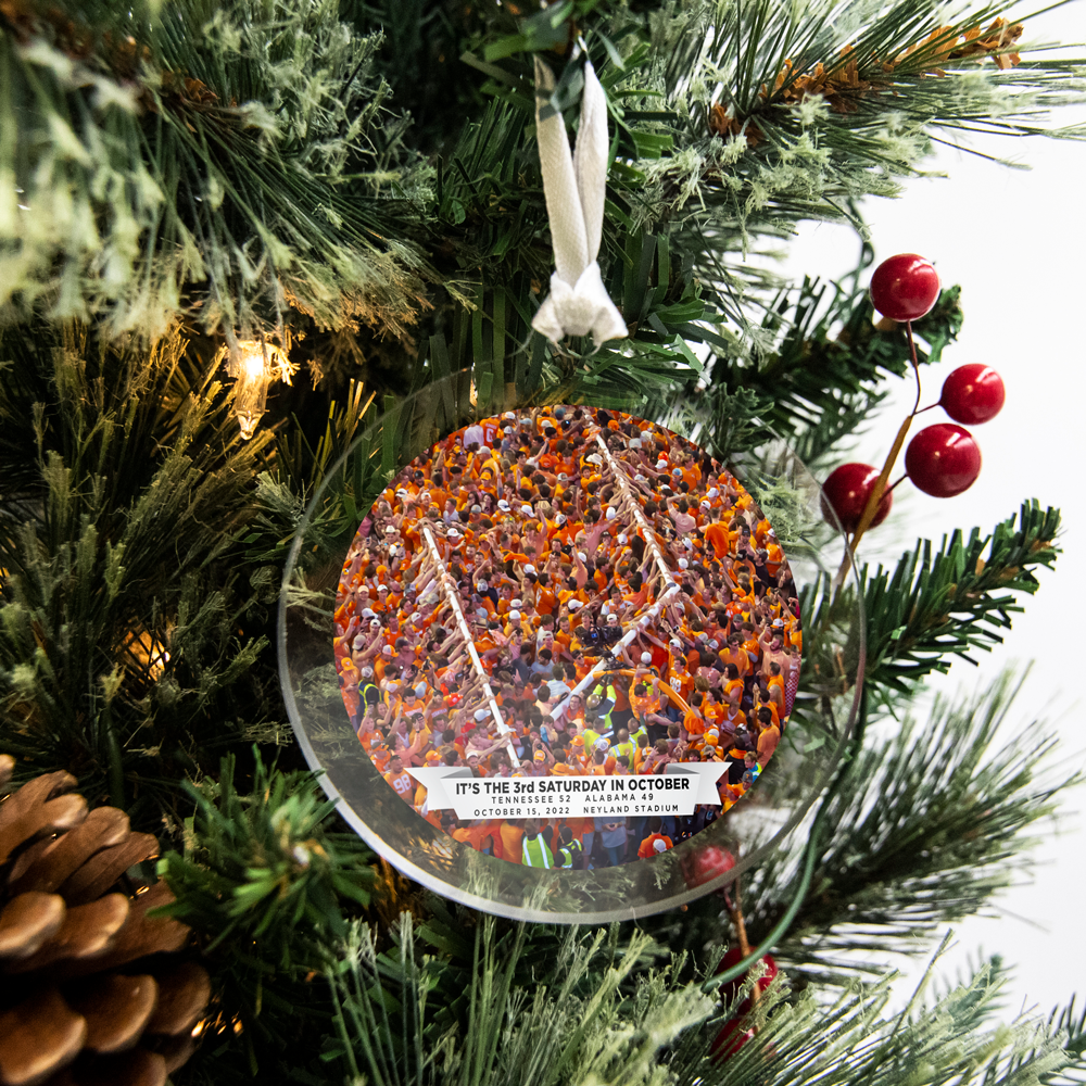 Tennessee Volunteers - The Goal Post is Down on the 3rd Saturday in October 2022 Ornament & Bag Tag