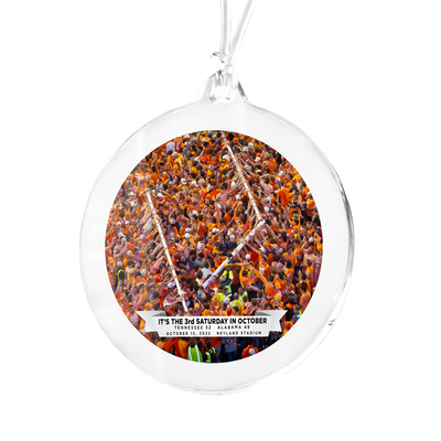Tennessee Volunteers - The Goal Post is Down on the 3rd Saturday in October Ornament & Bag Tag
