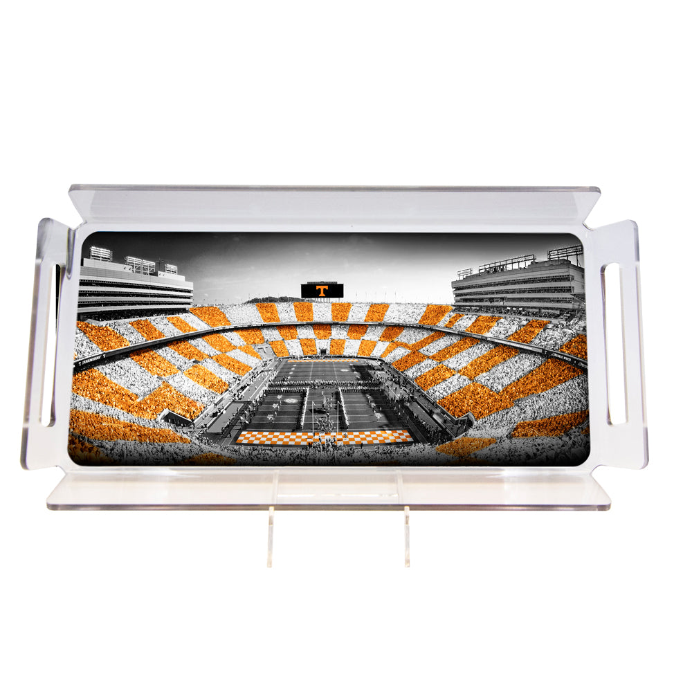 Tennessee Volunteers - Checkerboard Neyland B&W #Tray