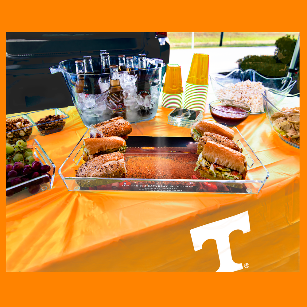 Tennessee Volunteers - Tennessee Storms the Field 2022 Decorative Serving Tray