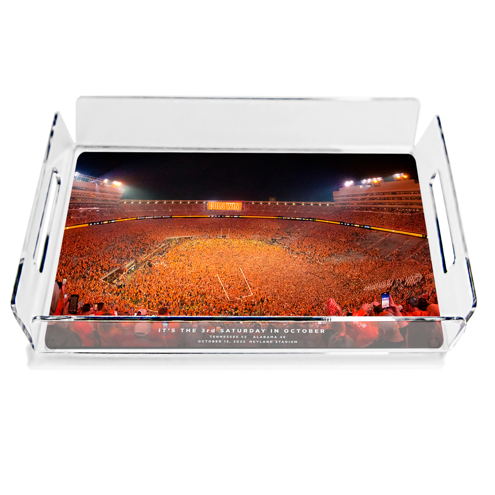 Tennessee Volunteers - Tennessee Storms the Field 2022 Decorative Serving Tray