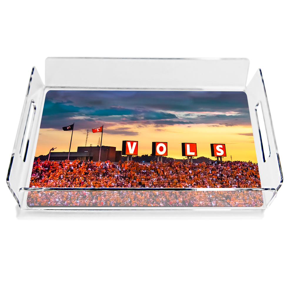 Tennessee Volunteers - Tennessee Vols Sunset Tray