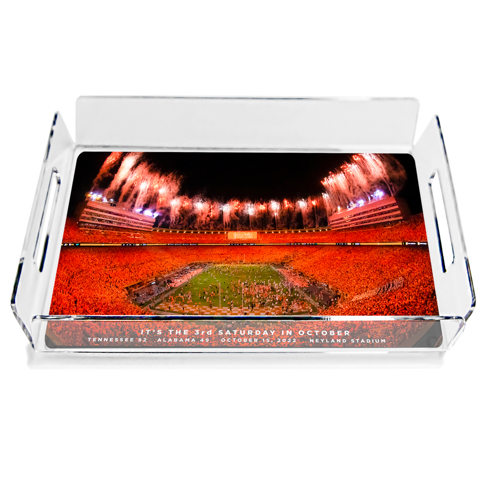 Tennessee Volunteers - Vols Beat Alabama 2022 Score Decorative Serving Tray